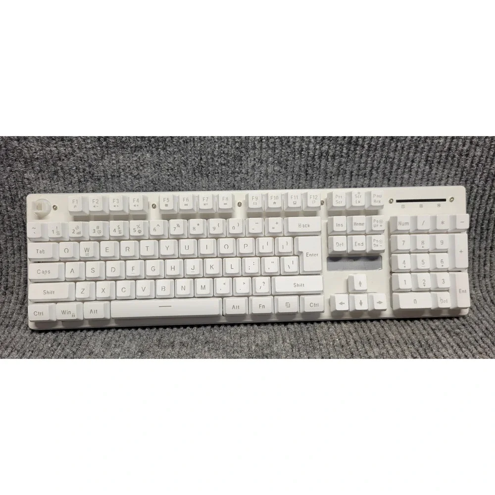 RedThunder K10 Wireless Backlit Gaming Keyboard White RGB 2.4G no mouse & dongle